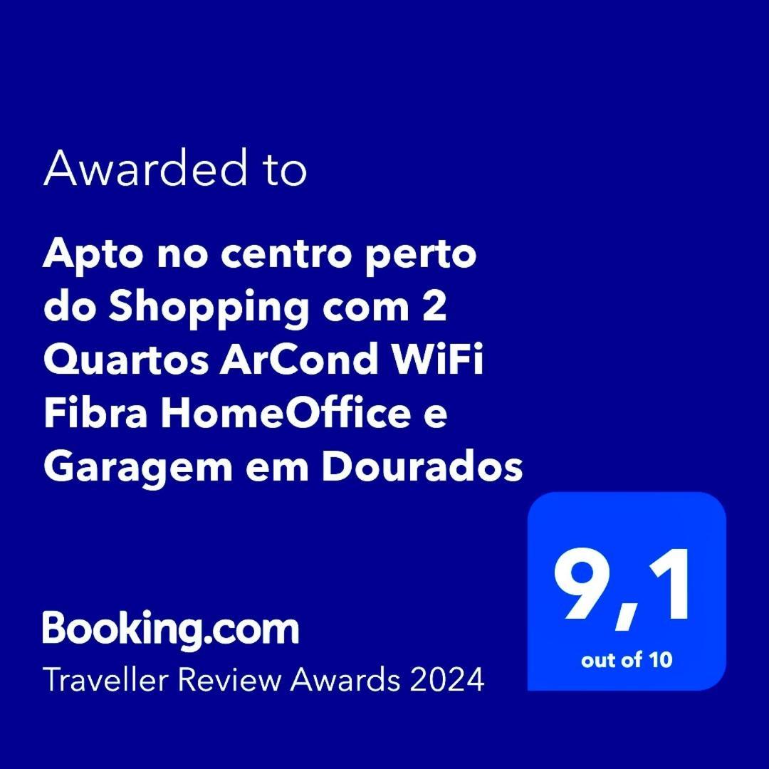 Apto No Centro Perto Do Shopping Com 2 Quartos De Casal Arcond Wifi Fibra Homeoffice E Garagem Em Dourados Eksteriør bilde